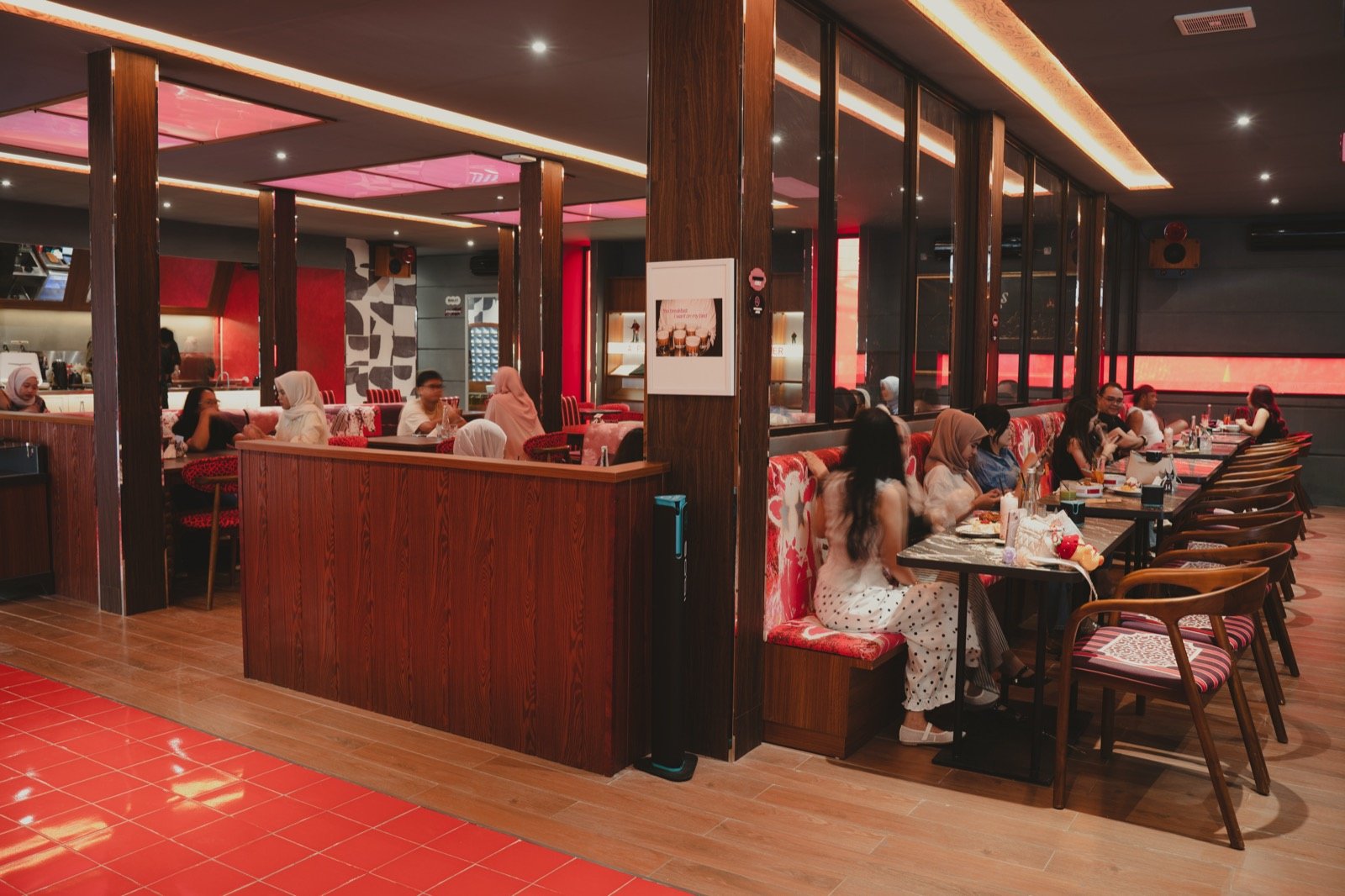The Social Solitude dining space in Jambi